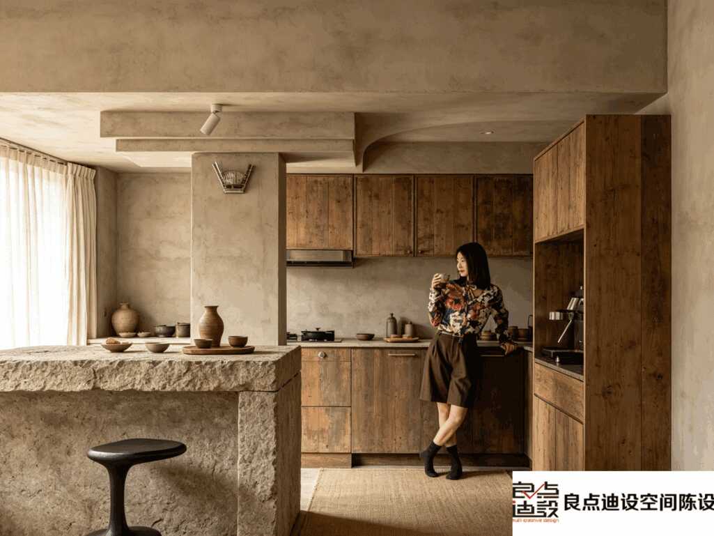 两居室软装设计|60平小两居装出侘寂风治愈感，好看到不想出门✨